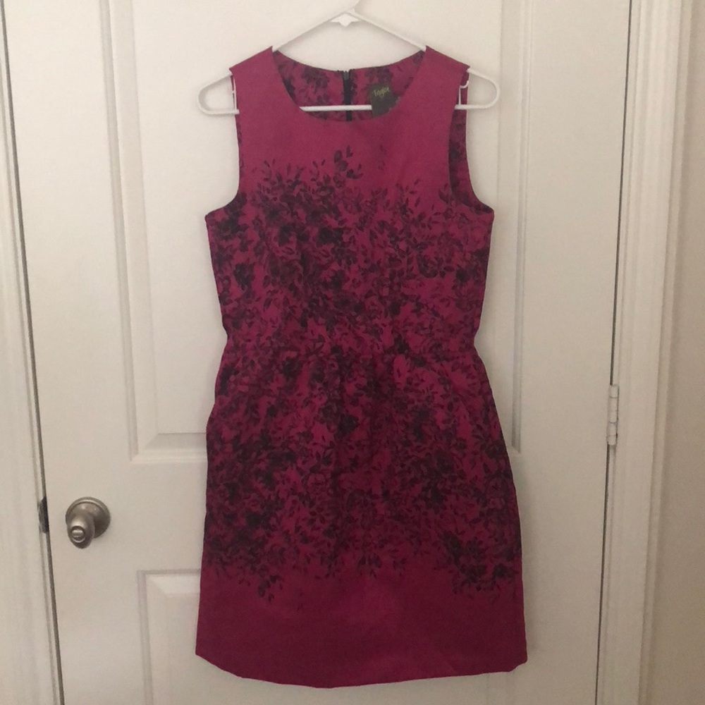 Pink and black floral print dress from Taylor!